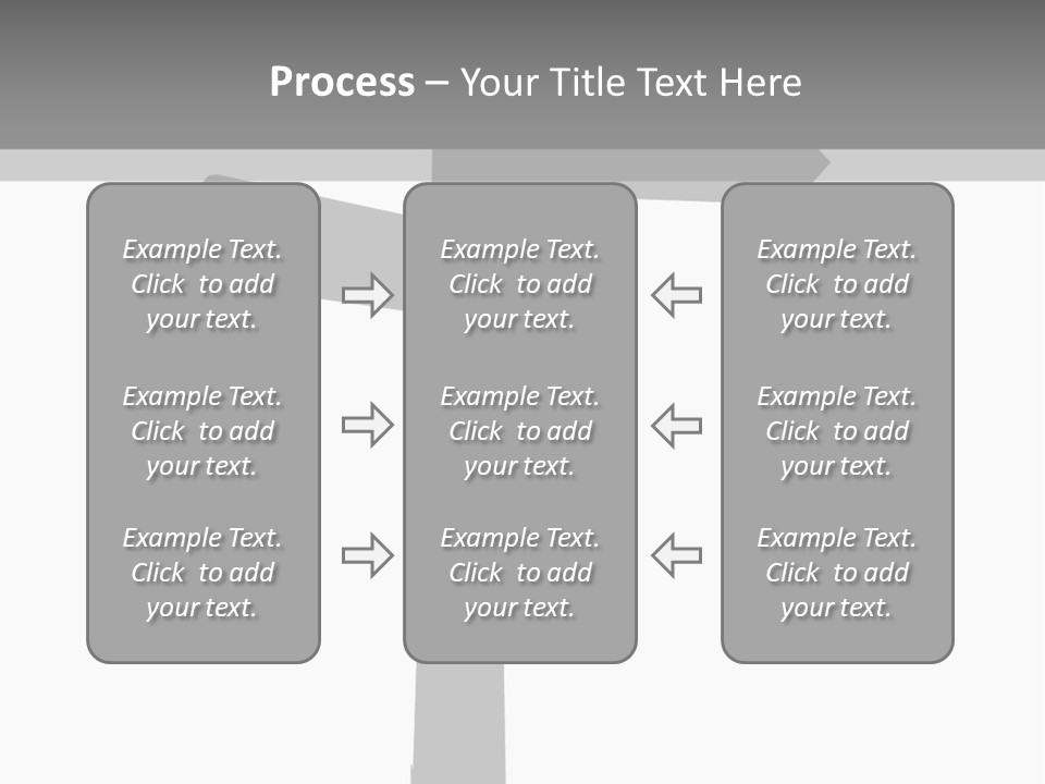 A Black And White Picture Of A Street Sign PowerPoint Template