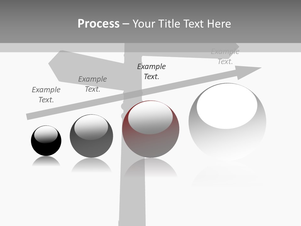 A Black And White Picture Of A Street Sign PowerPoint Template