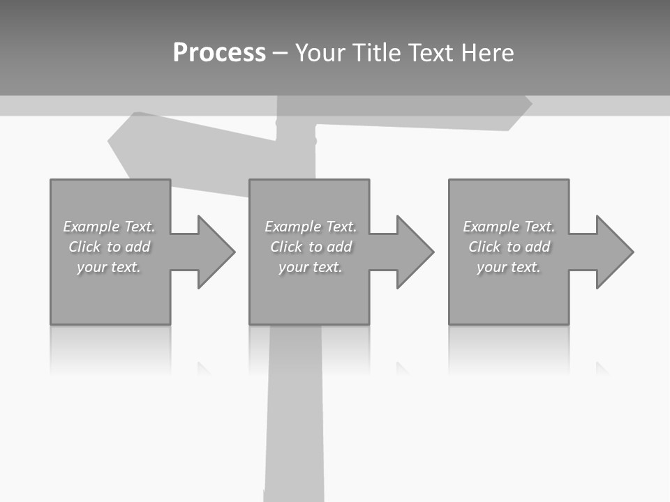 A Black And White Picture Of A Street Sign PowerPoint Template