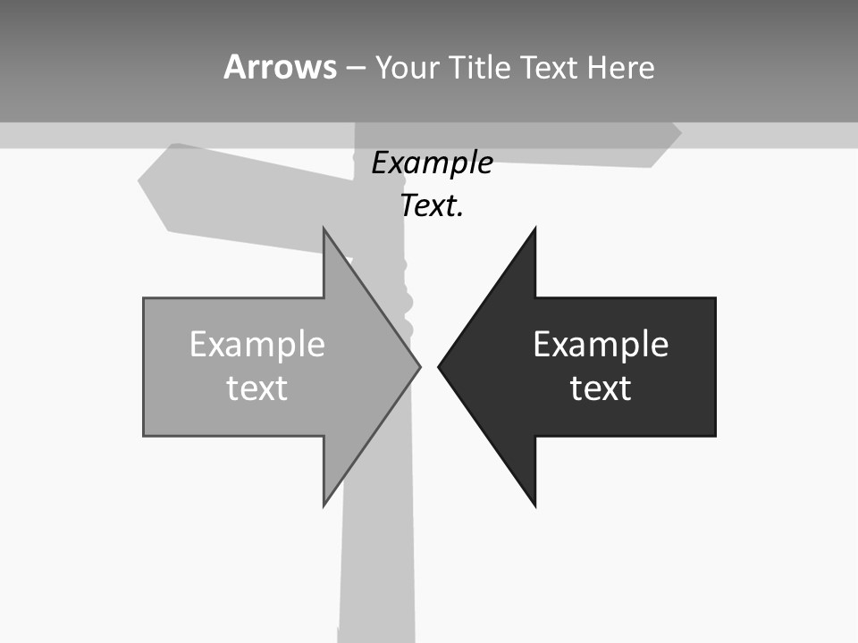 A Black And White Picture Of A Street Sign PowerPoint Template