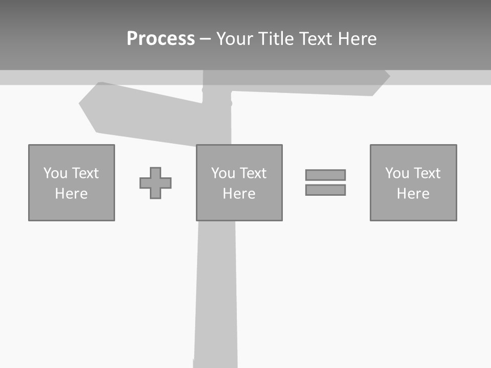 A Black And White Picture Of A Street Sign PowerPoint Template