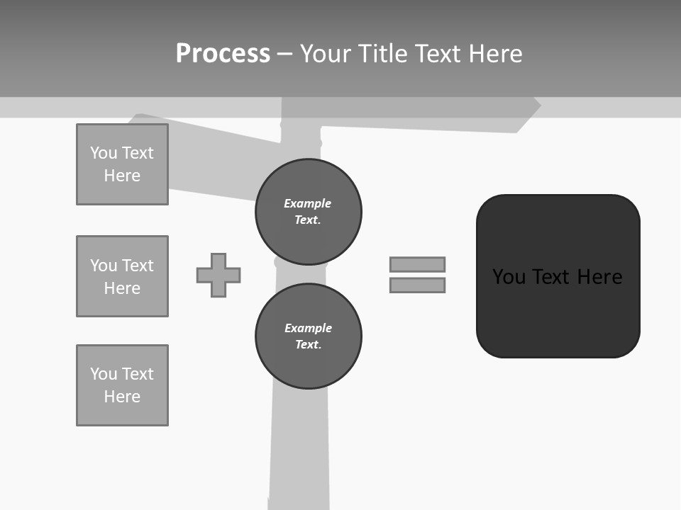 A Black And White Picture Of A Street Sign PowerPoint Template