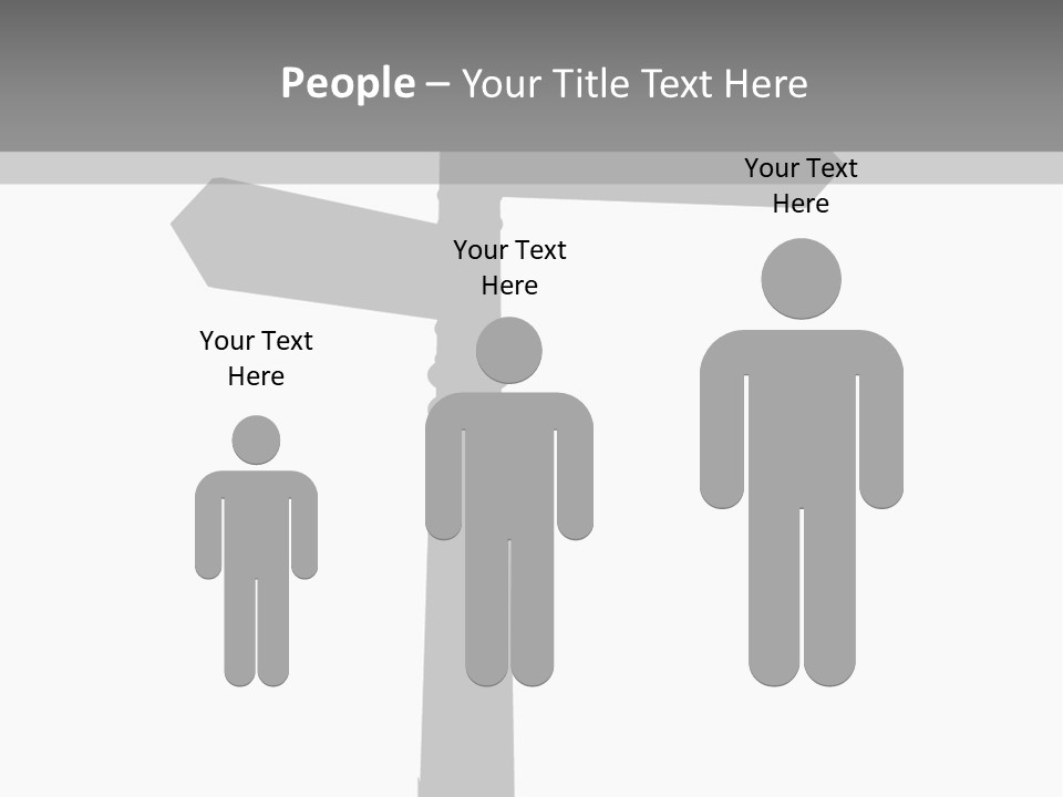 A Black And White Picture Of A Street Sign PowerPoint Template