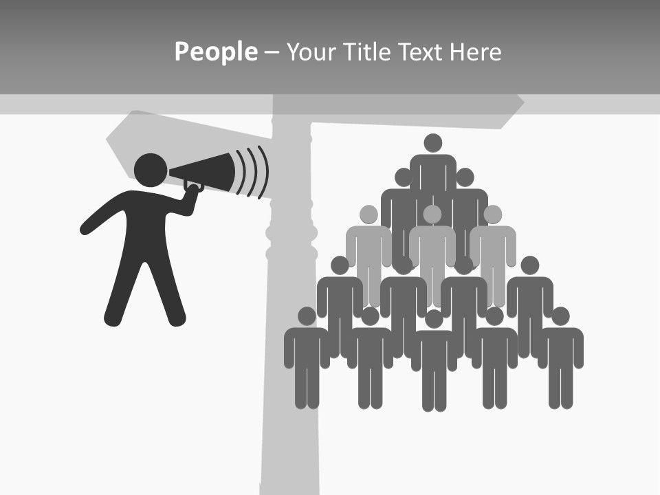 A Black And White Picture Of A Street Sign PowerPoint Template