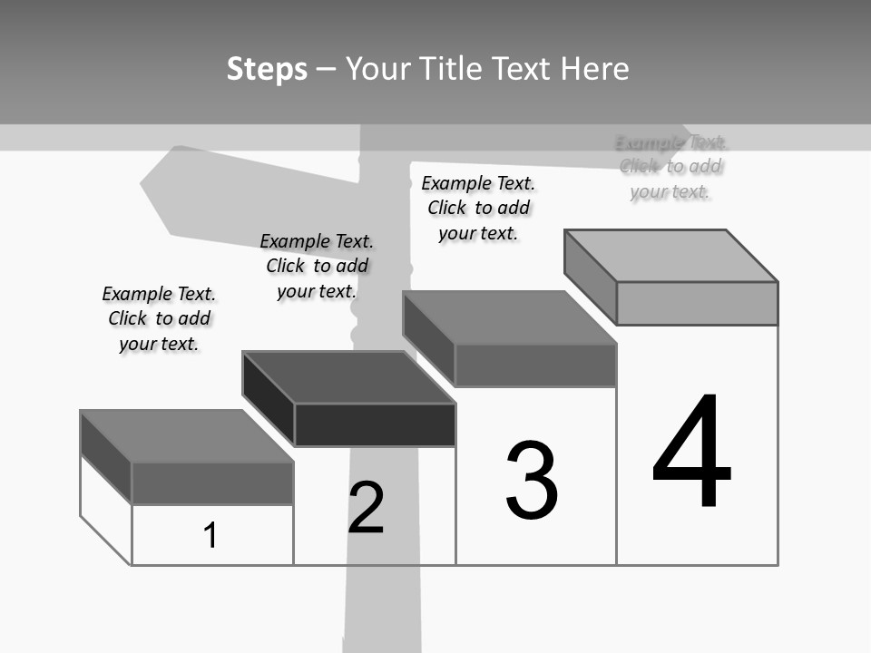 A Black And White Picture Of A Street Sign PowerPoint Template