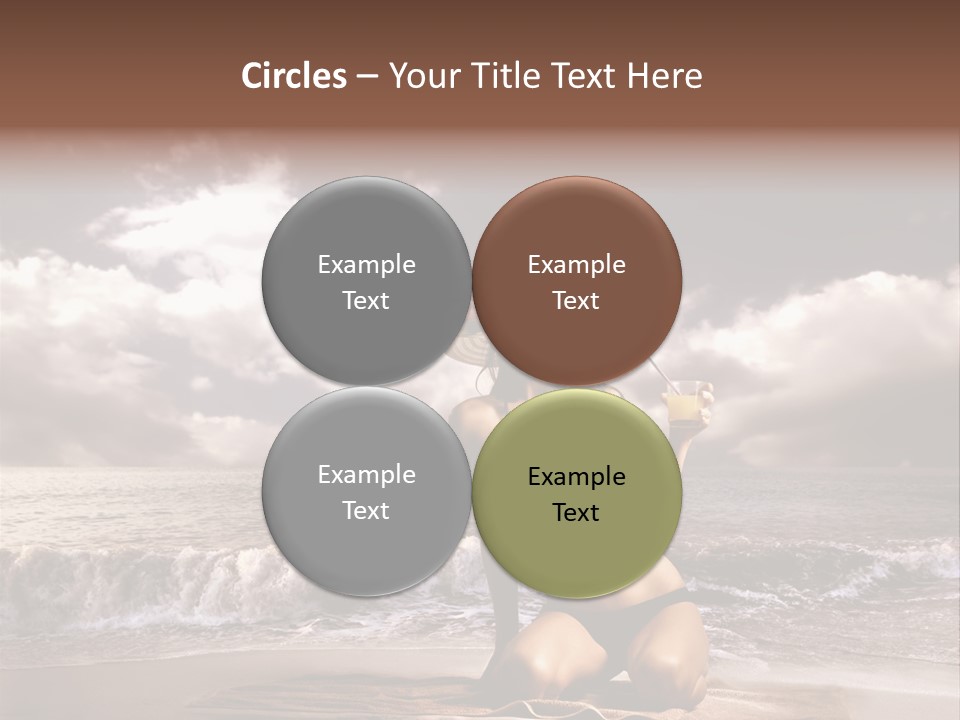 Pretty Vacation Woman PowerPoint Template