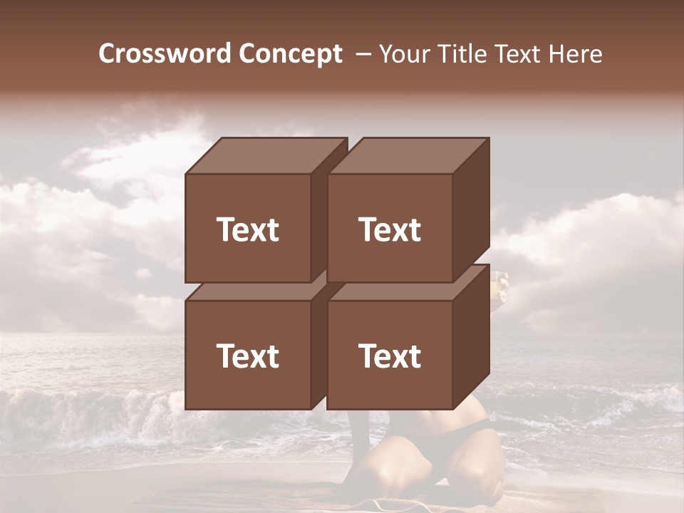 Pretty Vacation Woman PowerPoint Template