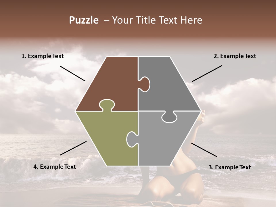 Pretty Vacation Woman PowerPoint Template