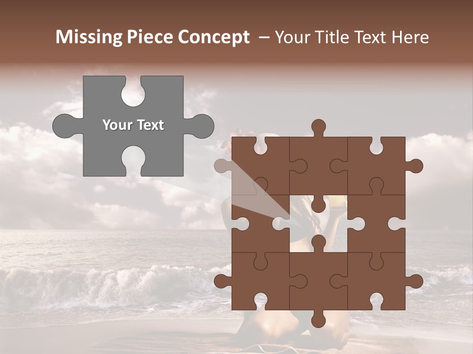 Pretty Vacation Woman PowerPoint Template