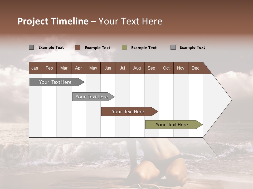 Pretty Vacation Woman PowerPoint Template