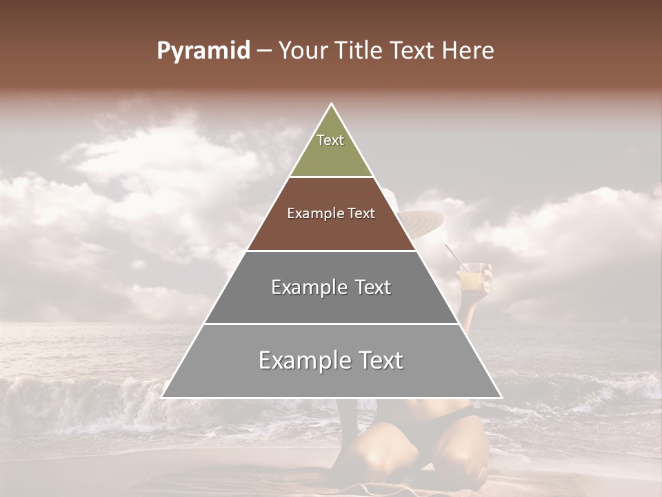 Pretty Vacation Woman PowerPoint Template