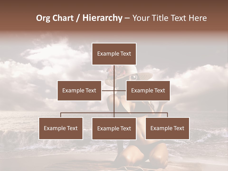 Pretty Vacation Woman PowerPoint Template