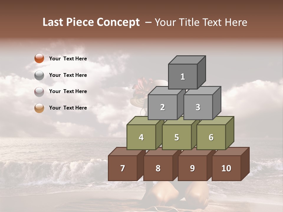 Pretty Vacation Woman PowerPoint Template