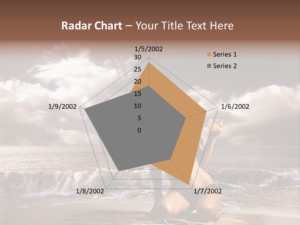 Pretty Vacation Woman PowerPoint Template