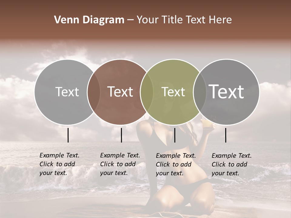 Pretty Vacation Woman PowerPoint Template