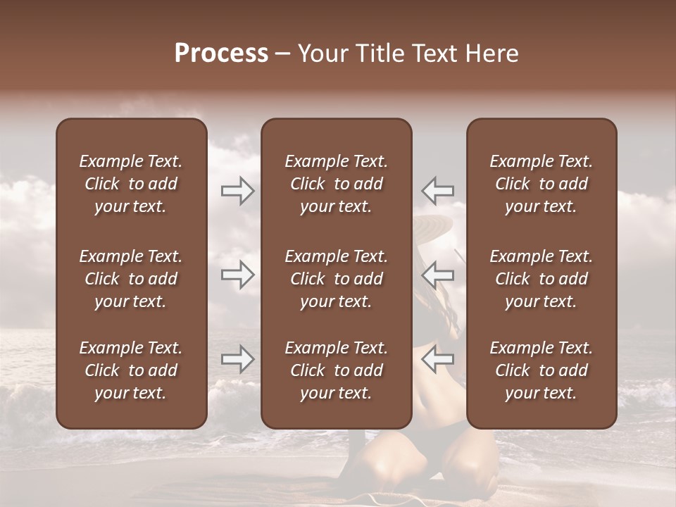 Pretty Vacation Woman PowerPoint Template