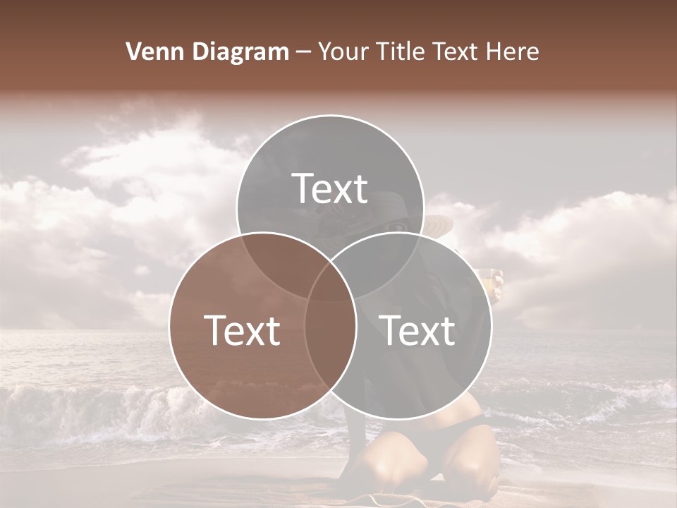 Pretty Vacation Woman PowerPoint Template