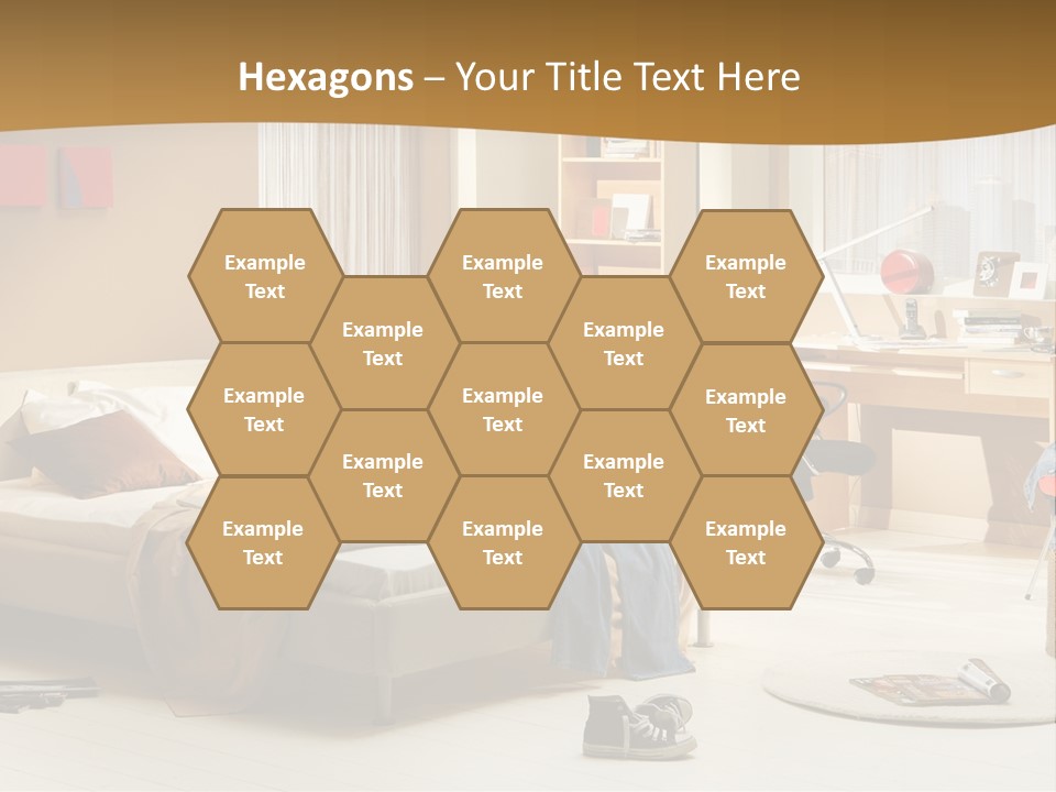 Clock Bed Young PowerPoint Template