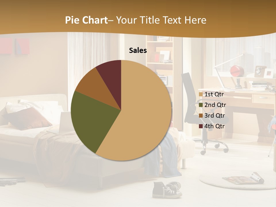 Clock Bed Young PowerPoint Template