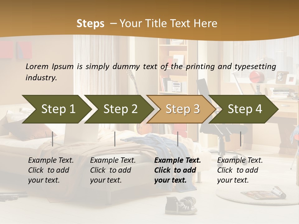 Clock Bed Young PowerPoint Template