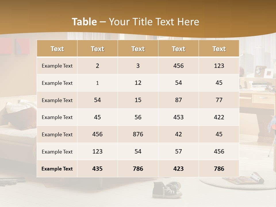 Clock Bed Young PowerPoint Template