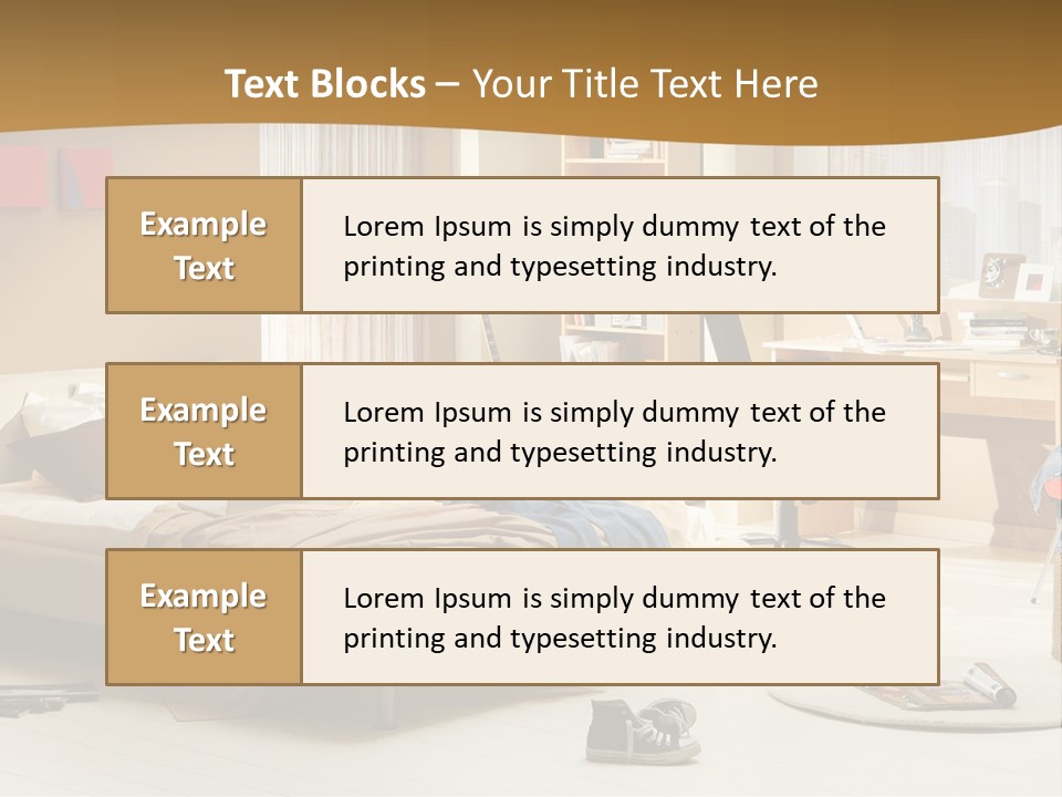 Clock Bed Young PowerPoint Template