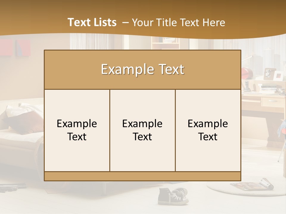 Clock Bed Young PowerPoint Template