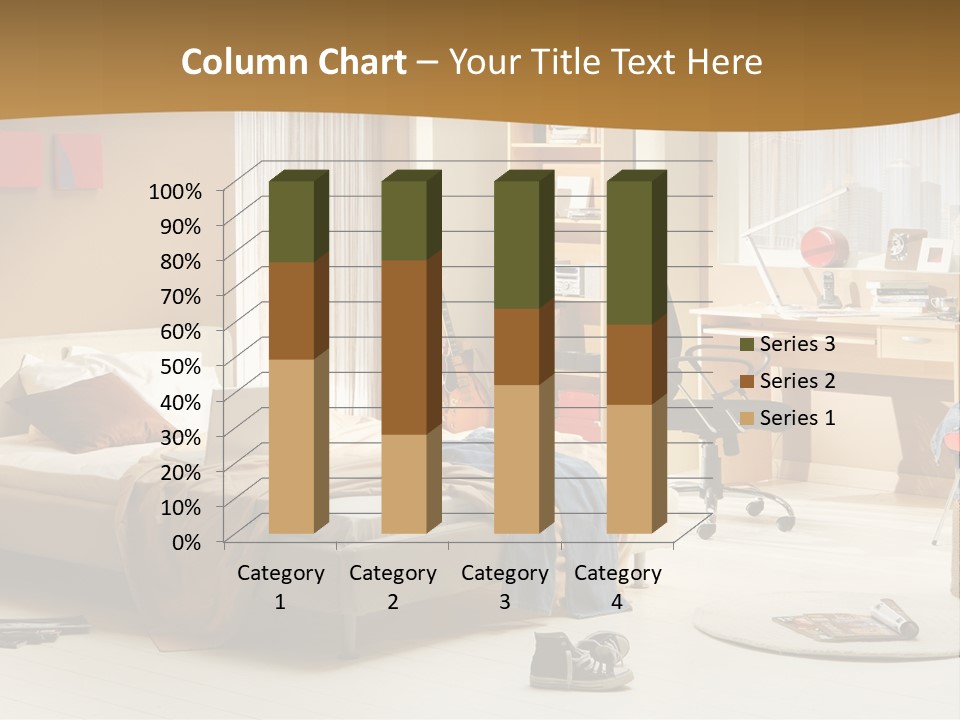 Clock Bed Young PowerPoint Template