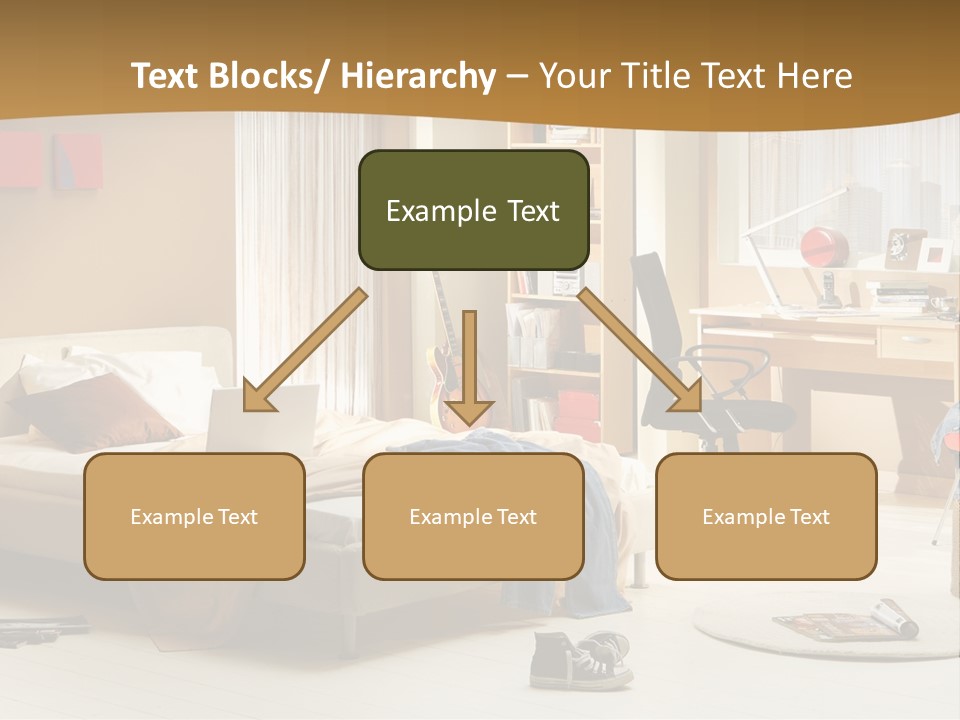 Clock Bed Young PowerPoint Template