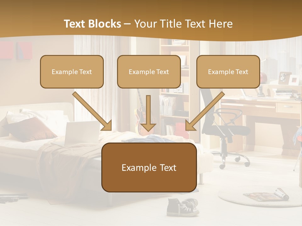 Clock Bed Young PowerPoint Template