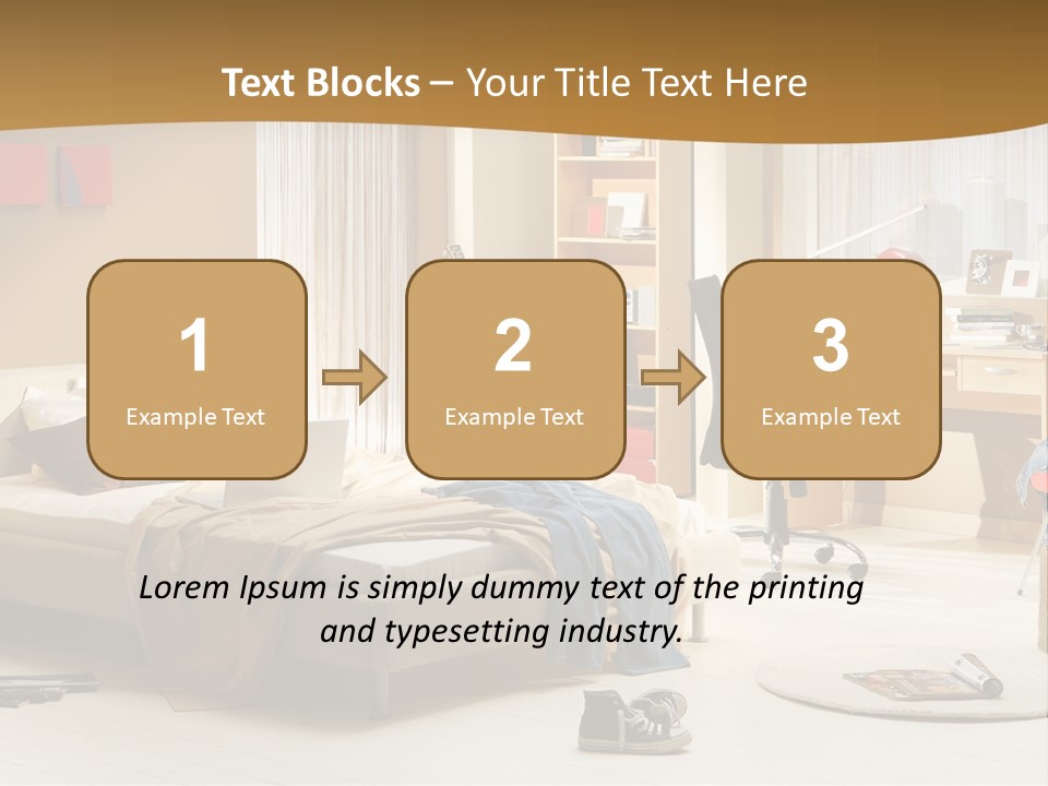 Clock Bed Young PowerPoint Template