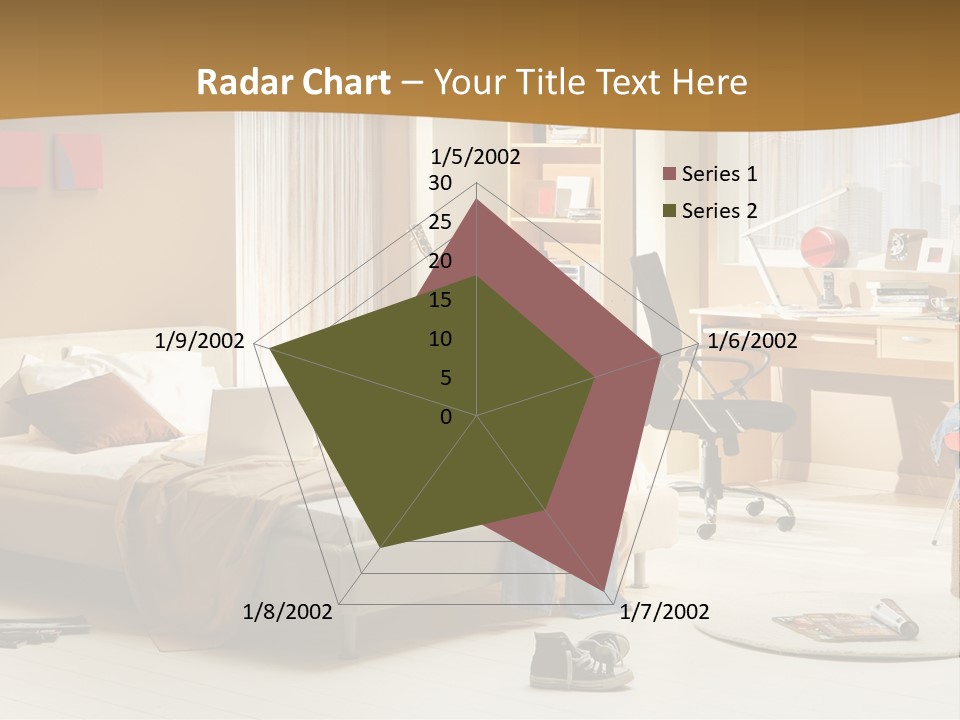 Clock Bed Young PowerPoint Template