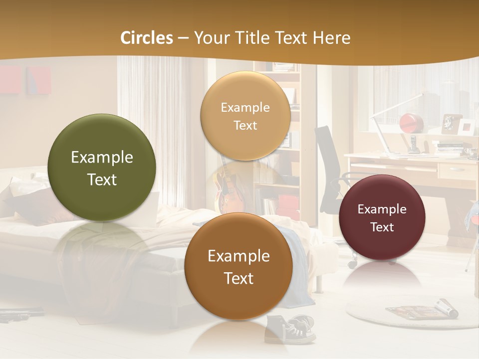 Clock Bed Young PowerPoint Template