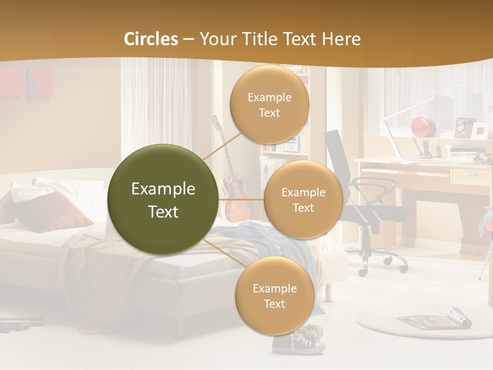 Clock Bed Young PowerPoint Template