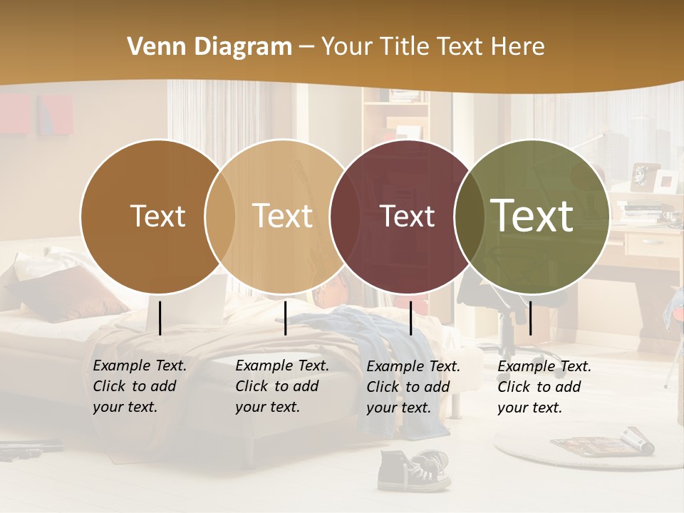 Clock Bed Young PowerPoint Template