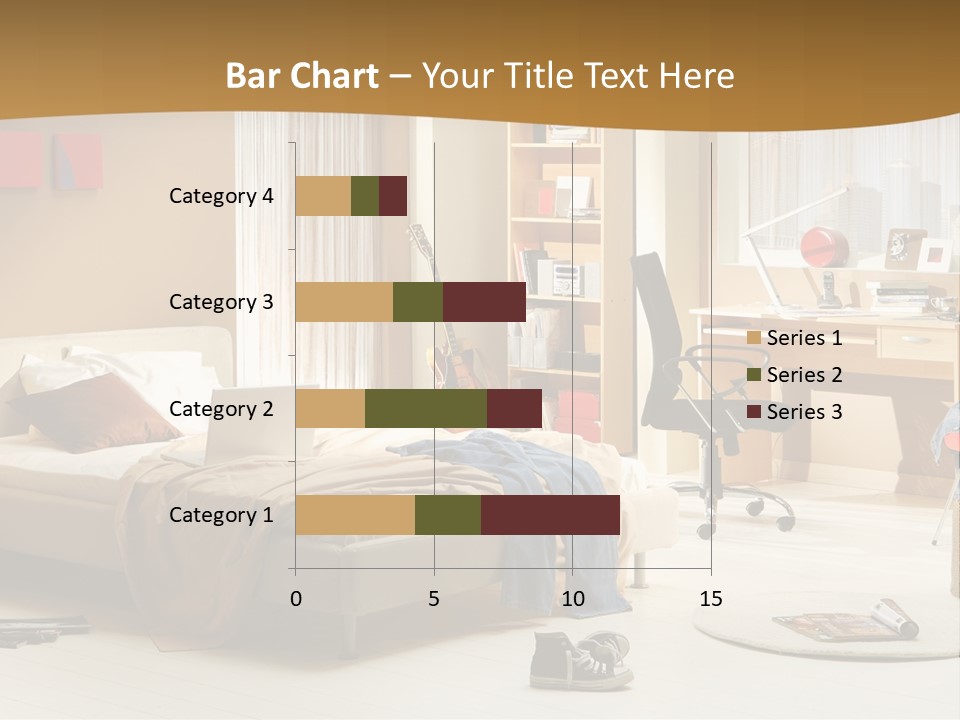 Clock Bed Young PowerPoint Template