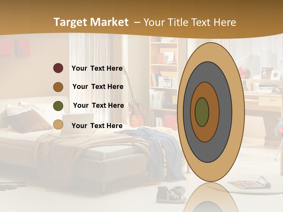 Clock Bed Young PowerPoint Template