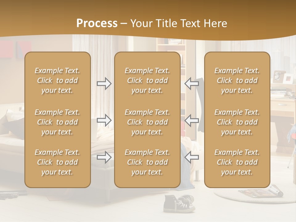 Clock Bed Young PowerPoint Template