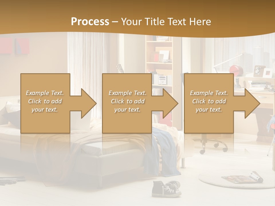 Clock Bed Young PowerPoint Template