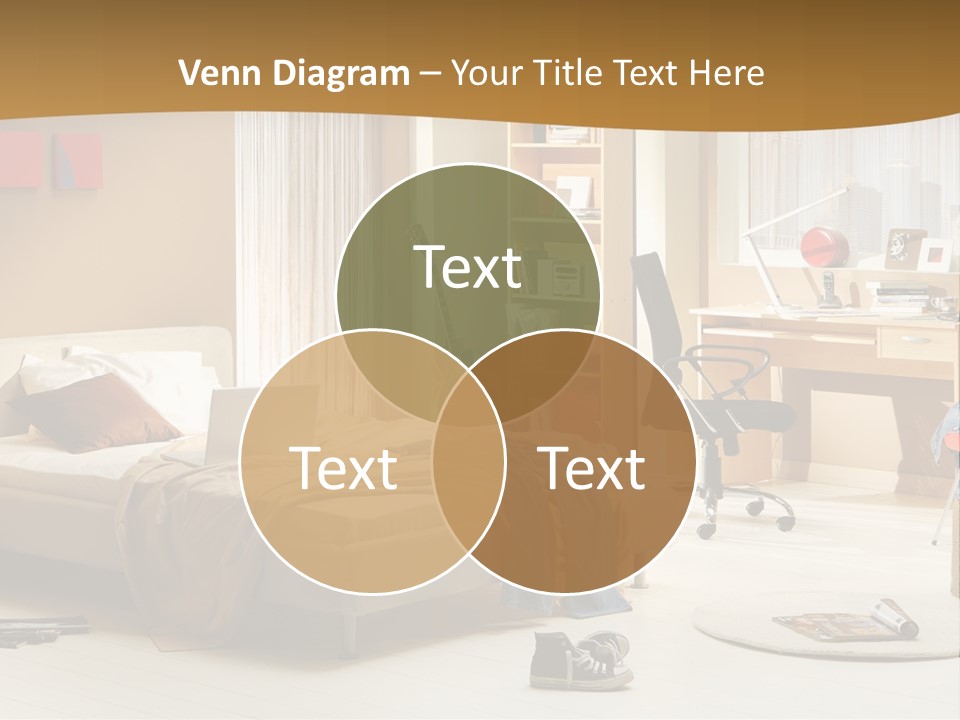 Clock Bed Young PowerPoint Template