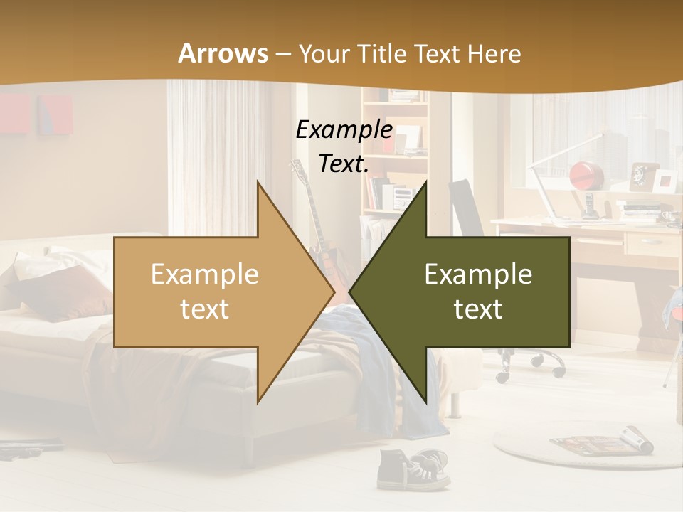 Clock Bed Young PowerPoint Template
