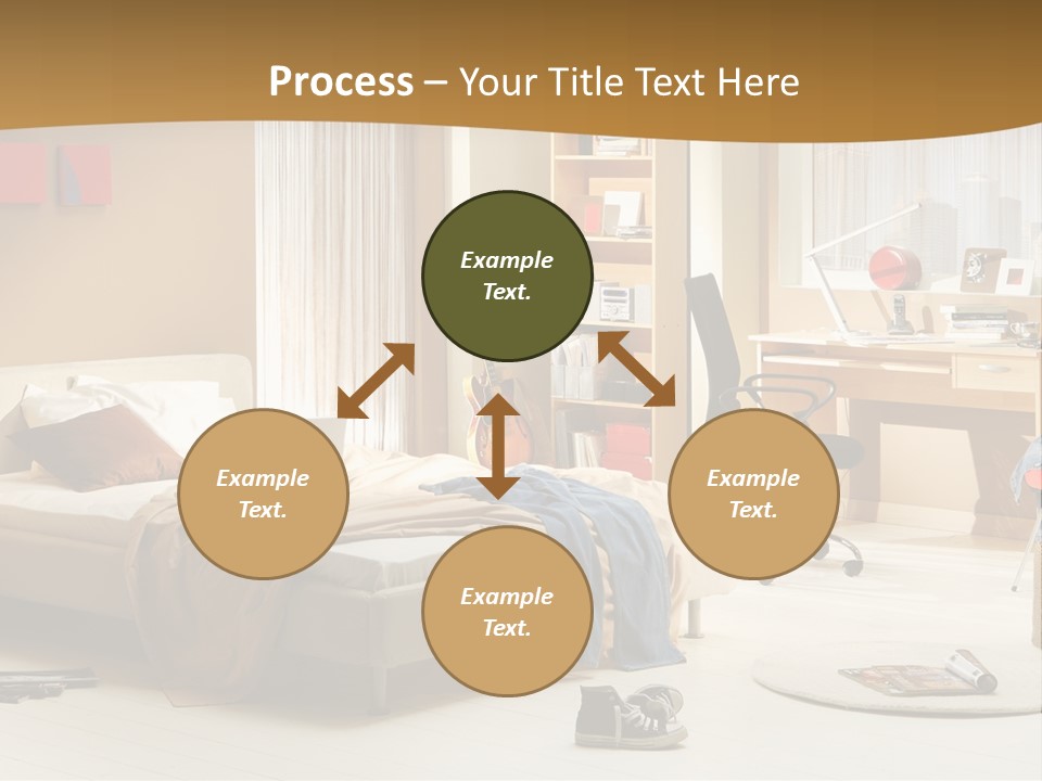 Clock Bed Young PowerPoint Template