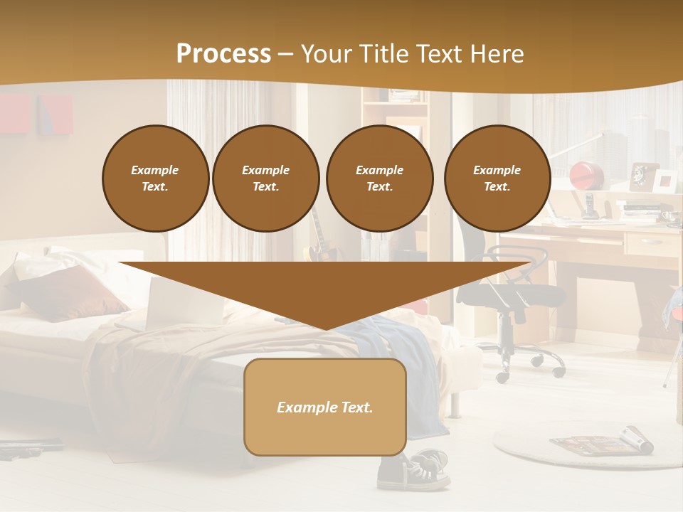 Clock Bed Young PowerPoint Template