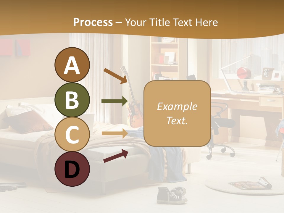 Clock Bed Young PowerPoint Template