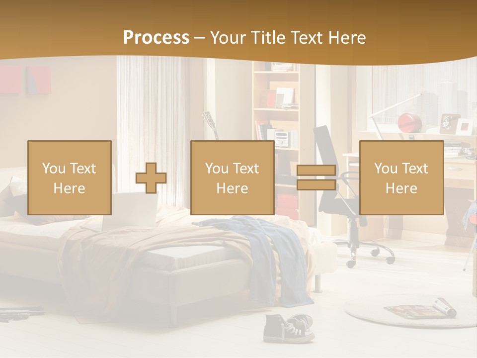 Clock Bed Young PowerPoint Template