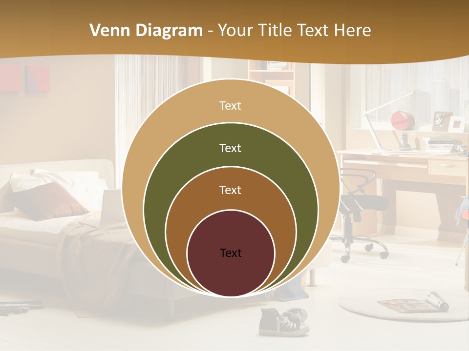 Clock Bed Young PowerPoint Template