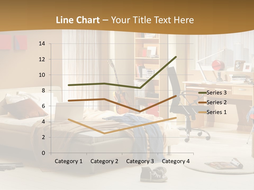 Clock Bed Young PowerPoint Template