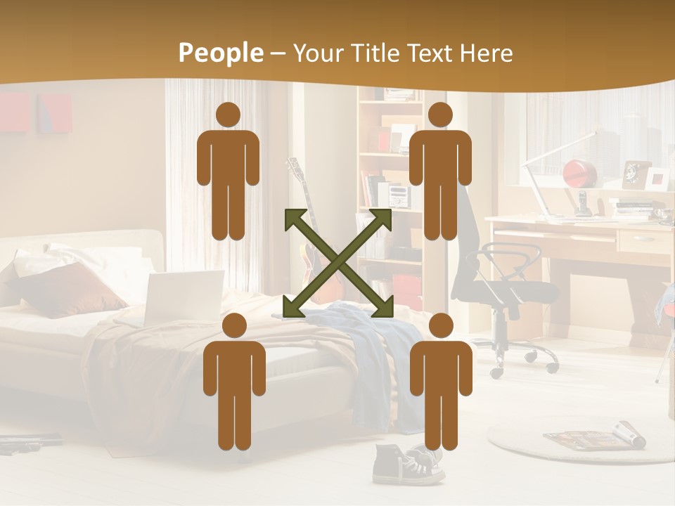 Clock Bed Young PowerPoint Template