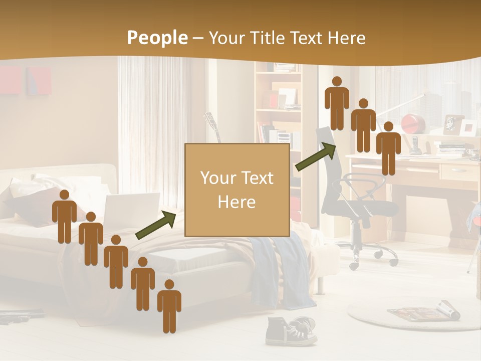 Clock Bed Young PowerPoint Template