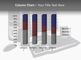 Desk Gray Isolated PowerPoint Template